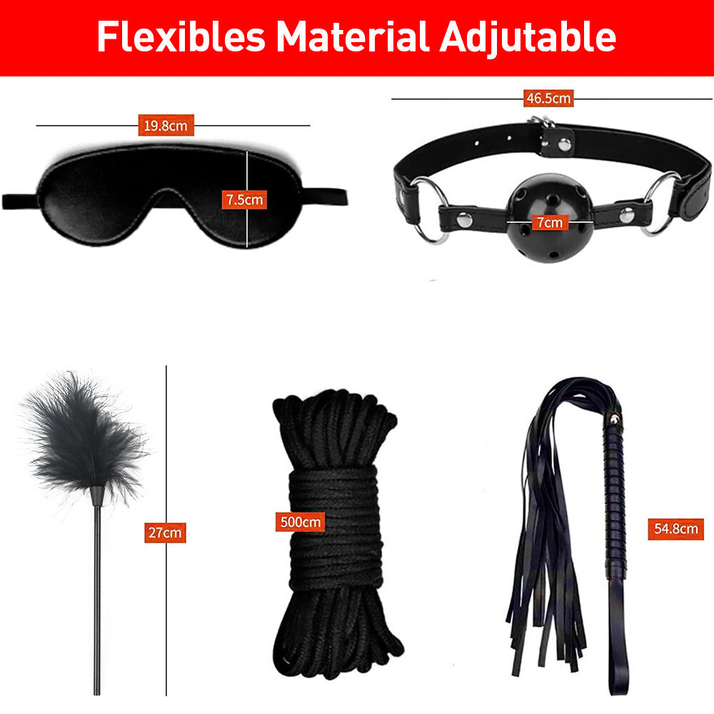 Bloom Ritual 10-Piece Leather Bondage Set - Premium BDSM Kit