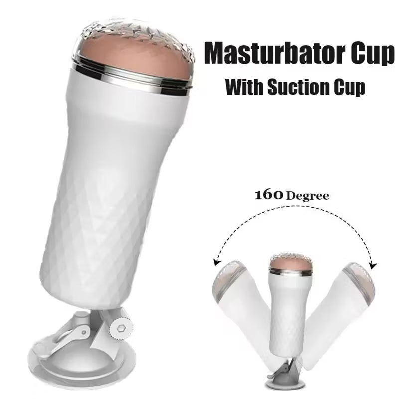 Bloom Ritual Suction Cup Stroker - Portable Textured Male Masturbator
