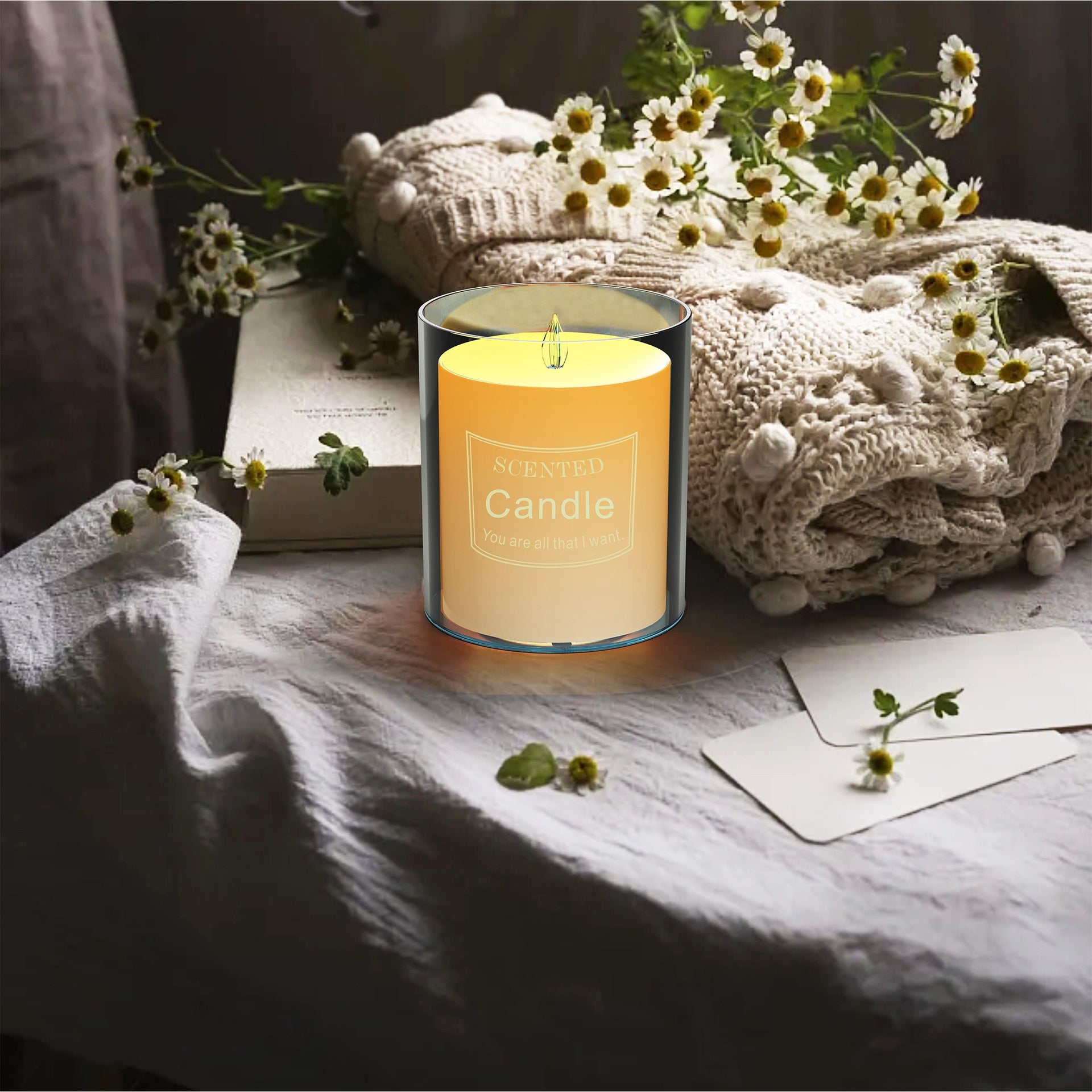 Candlelight Aroma Diffuser Flame Effect USB Humidifier | Bloom Intimate
