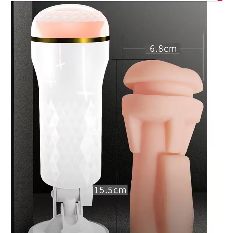 Bloom Ritual Suction Cup Stroker - Portable Textured Male Masturbator