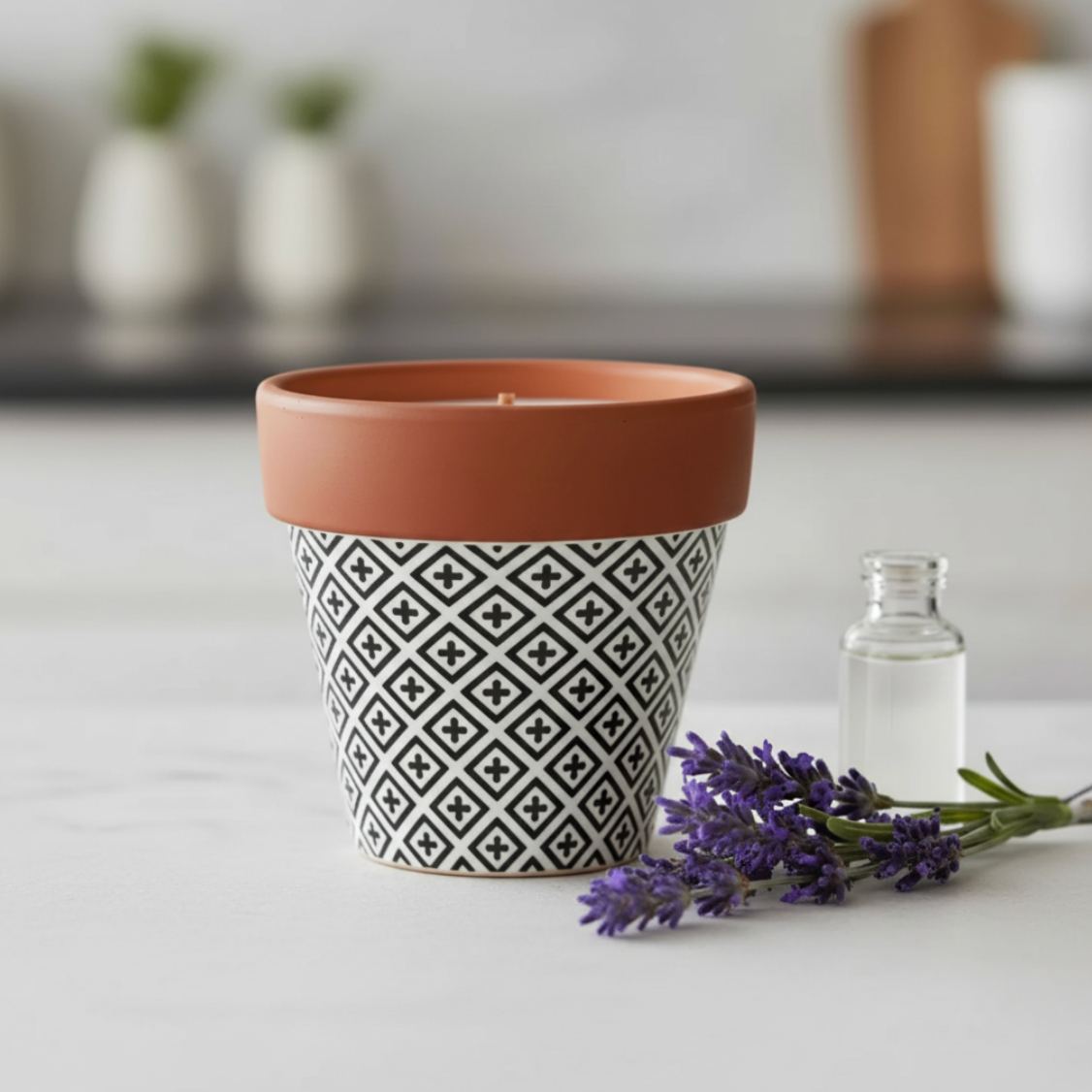 Herb Garden Aromatherapy Soy Candle Pot | Hand-Poured Soy Wax | Wooden Wick | 3 Scents