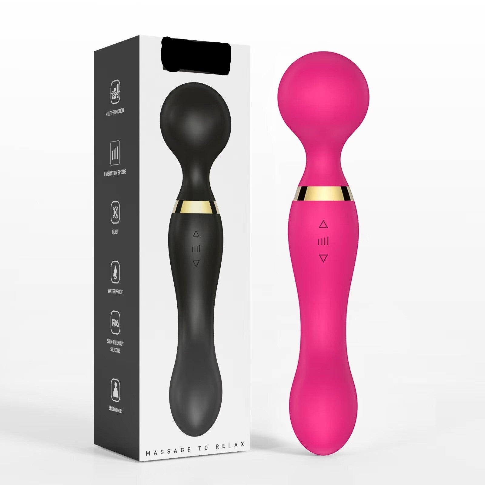Bloom Ritual Wand Massager - USB rechargeable, body-safe silicone
