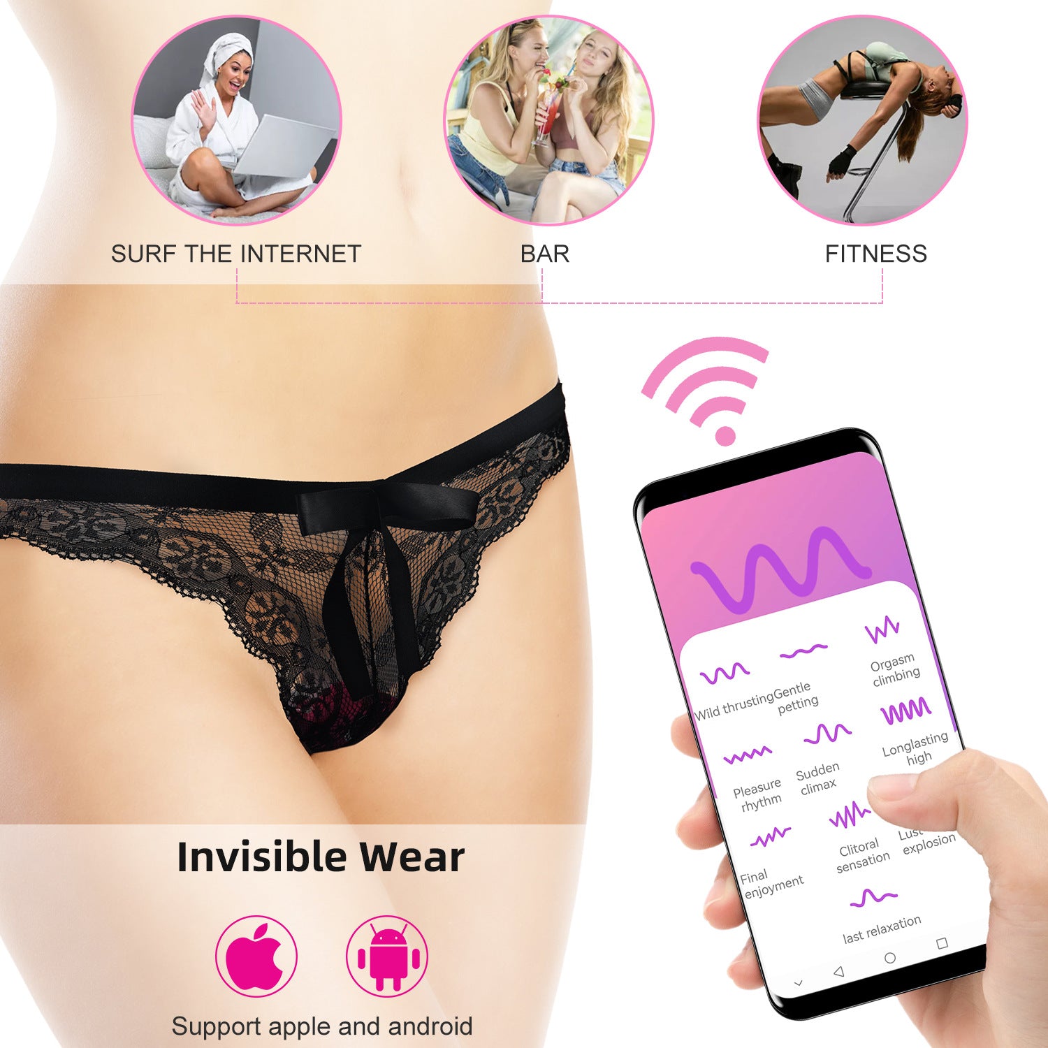 Women's Wearable Personal Massager APP Remote Control 10-Frequency | Bloom Intimate