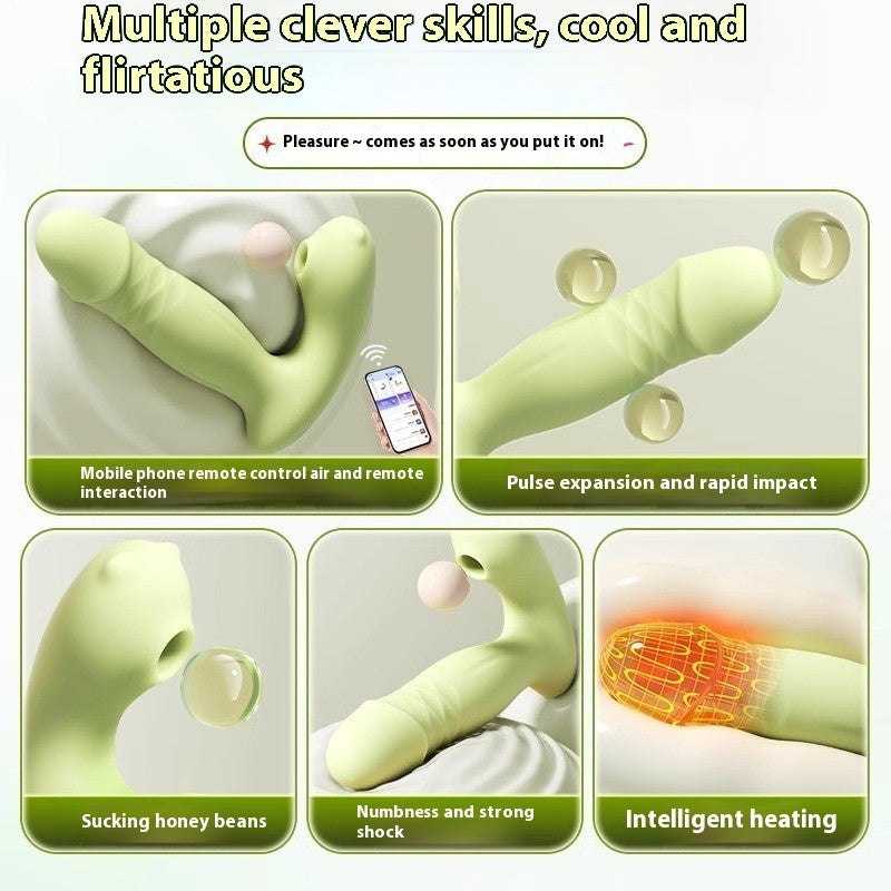 Dual-Mode Couples Massager Telescopic Vibration Waterproof | Bloom Intimate
