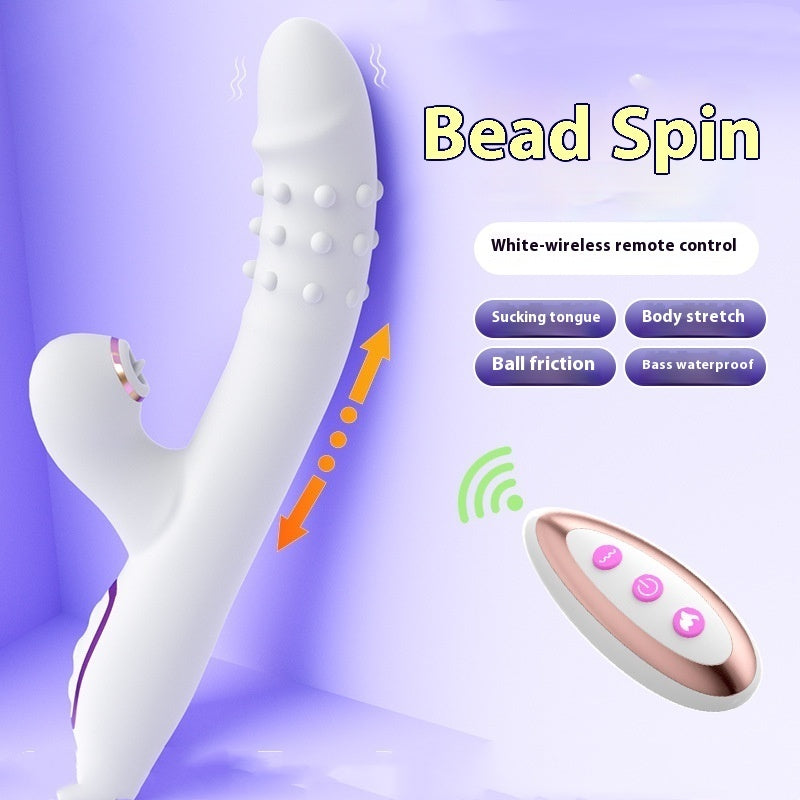 Womens Automatic Telescopic Bead Spin Massager 3-in-1 Stimulation Waterproof | Bloom Intimate