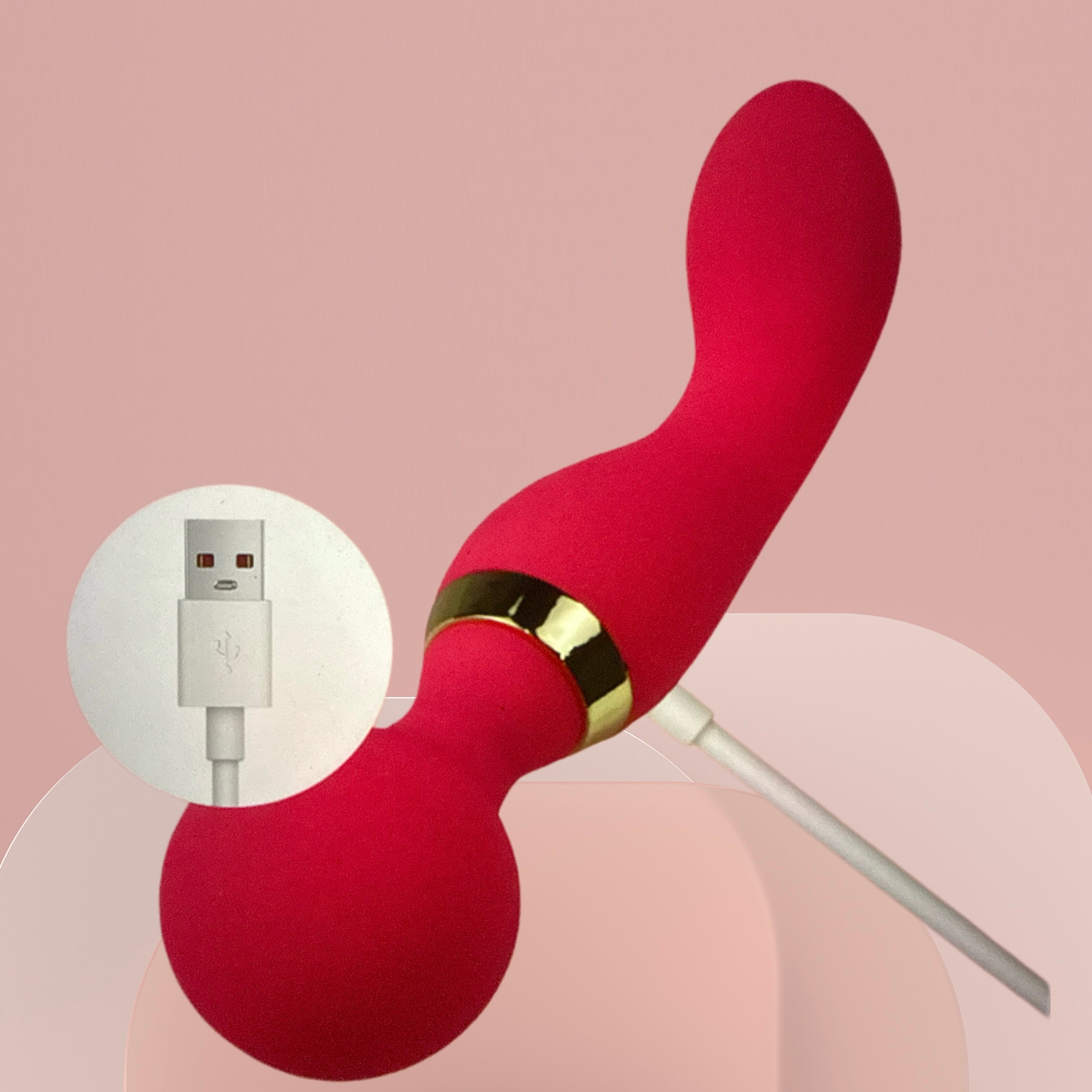 Bloom Ritual Wand Massager - USB rechargeable, body-safe silicone