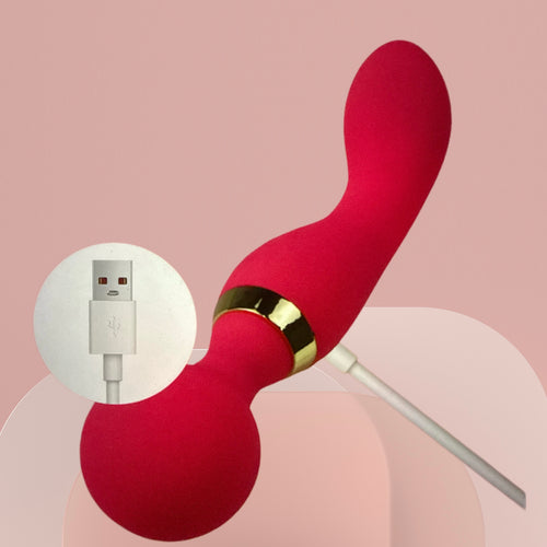 Bloom Ritual Wand Massager - USB rechargeable, body-safe silicone