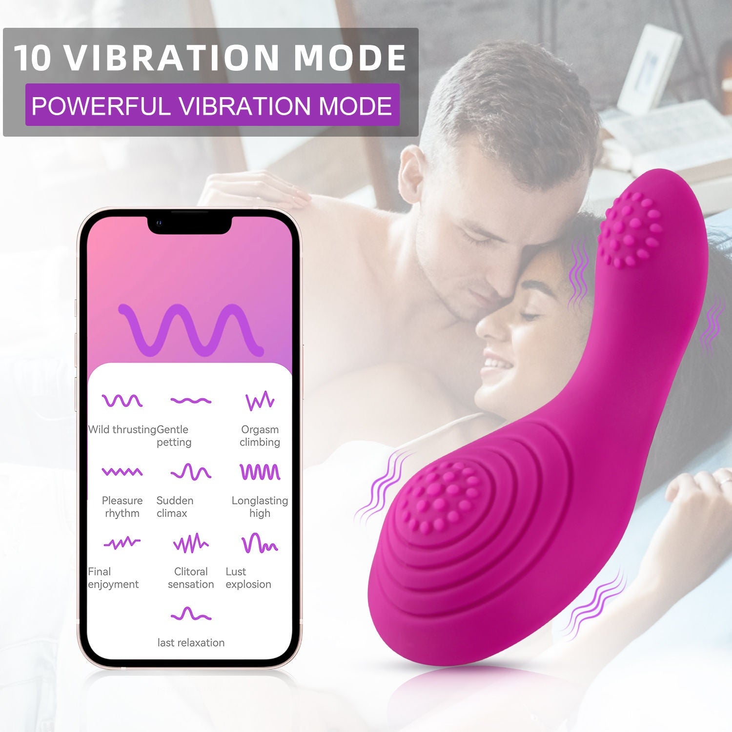 Women's Wearable Personal Massager APP Remote Control 10-Frequency | Bloom Intimate