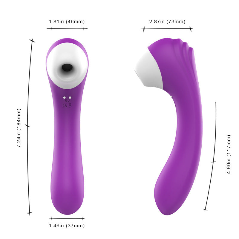  Women's Dual-Head Suction Massager Internal External Waterproof | Bloom Intimate
