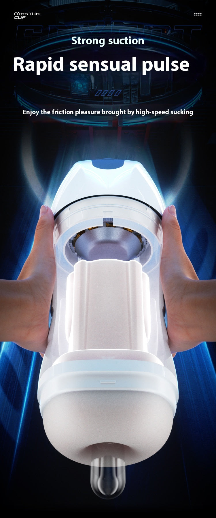 Mens Automatic Vacuum Massager 20-Speed Hands-Free Discreet | Bloom Intimate
