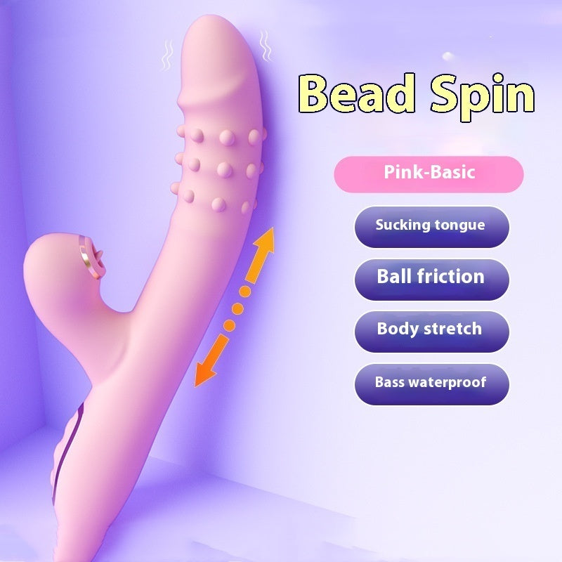 Womens Automatic Telescopic Bead Spin Massager 3-in-1 Stimulation Waterproof | Bloom Intimate
