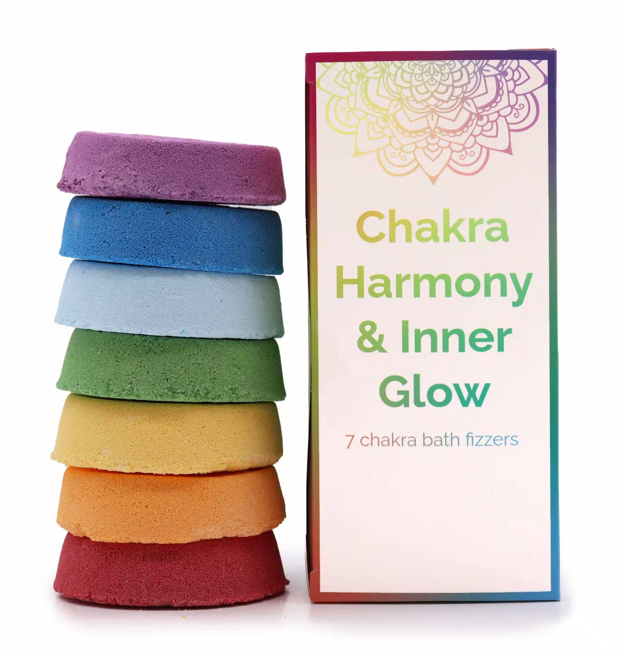 Chakra Harmony & Inner Glow Bath Fizzer Gift Set | 7 Chakra Bath Fizzers