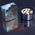 Zodiac Crystal Candle with Gemstone Bracelet | Choose Your Star Sign | Luxury Gift